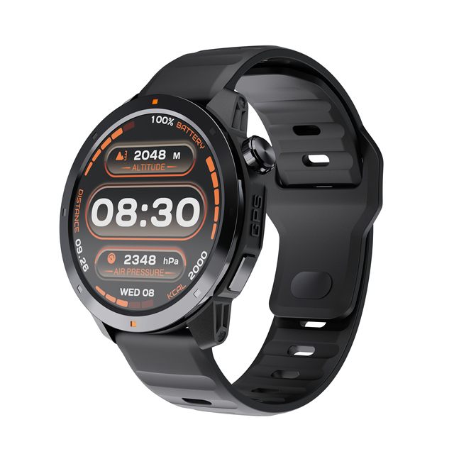 MG03 GPS Sport Smart Watch with 1.43 Inch AMOLED Screen 3ATM Waterproof Compass Reloj Smartwatch Fitness Tracker Silicone Band