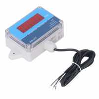 Sensor Pengukur Kecepatan Motor Tachometer IP68 Tahan Air Layar Digital LED DC 8V-24V Pengukur Kecepatan Motor