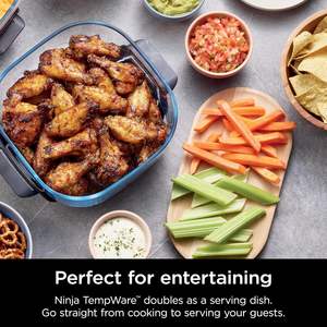 Conteneur en verre Ninja 4-QT CleanCrisp avec couvercle de rangement, compatible lave-vaisselle et congélateur, système de cuisson thermique compatible micro-ondes - Product Image 6