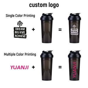 Custom Logo Plastic <strong>Protein</strong> <strong>Shaker</strong> Water Bottle <strong>Shaker</strong> Cup for Gym Sports Fitness with Whisk Ball Leak-Proof Lid - Product Image 6