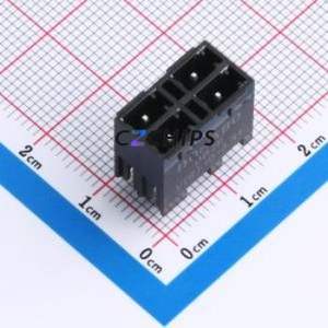 DB2EVHB-3.81-2*2P-BK Plug-in Terminal Block Through hole,P=3.81mm Connector Board-to-Board / Socket - Closed 2x2P 3.81mm Black - Product Image 1