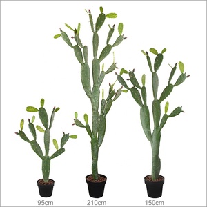 Plante artificielle de figuier-de-Inde avec <span class=keywords><strong>pot</strong></span> pour la décoration de la maison et du bureau - Product Image 2