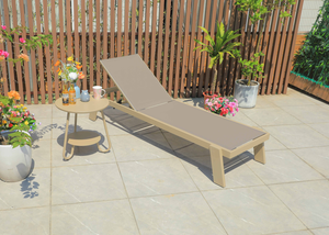 Chaise longue <span class=keywords><strong>de</strong></span> <span class=keywords><strong>jardin</strong></span> pliable pour l'extérieur, piscine, séjour en plein air, hôtel, plage, double couche, chaise longue pour la sieste - Product Image 2