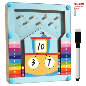 ของเล่นไม้หลากสีสัน ฝึกทักษะคณิตศาสตร์ พัฒนาการเรียนรู้ตัวเลข ฝึกการแยกส่วนตัวเลข ลูกบอลกรอบสิบ สำหรับเด็กชายและเด็กหญิง - Product Image 2