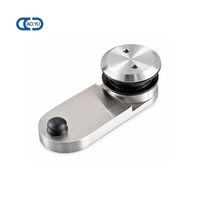 Butée de porte battante en acier inoxydable avec charnière et limiteur de pivot pour portes en verre - Conception durable pour hôtels et appartements