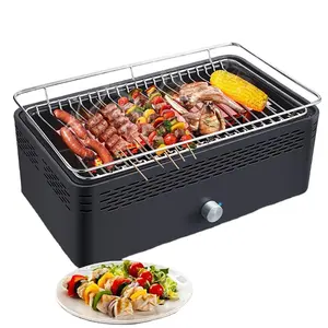 Multicolor Outdoor Indoor Roestvrij Tuin Outdoor Rookloze Draagbare Barbeque Tafel Houtskool Mini Koreaanse Bbq Grill