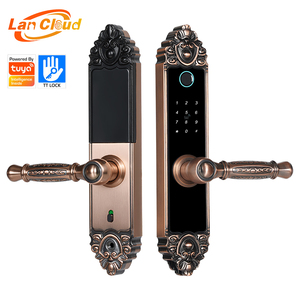 ราคาขายส่ง 5050 ล็อคประตูแบบฝัง TTLock ควบคุมผ่านแอป Tuya รองรับลายนิ้วมือ รหัสผ่าน บัตร RFID สมาร์ทล็อคประตู Cerraduras Inteligentes - Product Image 1