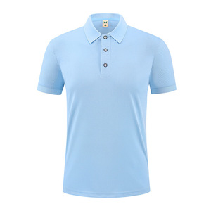 <b>Polo</b> Shirt Short Sleeve Solid Color Polyester Moisture Wicking Daily Wear - Product Image 2