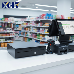 <span class=keywords><strong>Caisse</strong></span> <span class=keywords><strong>enregistreuse</strong></span> de supermarché chinoise ODM/OEM 405B, boîte à monnaie à cinq compartiments, trois niveaux, avec serrure, hauteur 100 mm, 405x410 mm - Product Image 5