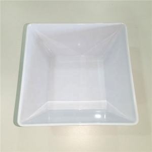 Bol à collation carré Super blanc de pouces, prix d'usine, bol à fruits carré de qualité alimentaire bon marché, bol à salade en plastique - Product Image 3