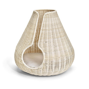 Hand-Woven Rattan Cat <b>Bed</b> Round Warm Pet <b>Nest</b> For Medium Cats Simple Style - Product Image 5