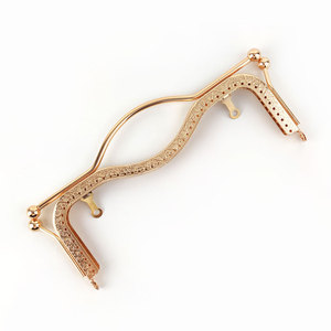 Meetee BF411 20/27cm fai da te accessori per borse fatte a mano in metallo goffrato manici per borsa - Product Image 5