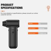 Nettoyeur d'écran à air électrique pour nettoyer le clavier et le PC Ventilateur turbo sans fil avec vitesse réglable à l'infini