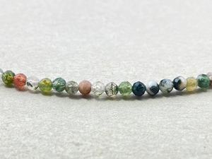 Gargantilla de Ágata India con Cuentas, Joyería Delicada con Piedras Preciosas, Cuentas Microfacetadas, Collar de Cristal, Joyería Minimalista, Pequeñas Piedras Preciosas - Product Image 4
