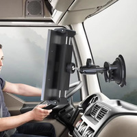 88mm TPU ventouse bus voiture taxi camion support de téléphone fixation rotatif support de tablette 17mm base de montage à bille