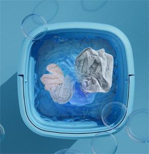 Small Rechargeable Foldable Wash Machine Portable Folding Mini Car Washing Semi-automatic 5 Gallon With Dryer Foldable Mini Smal - Product Image 3