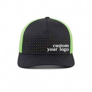 Casquette de baseball en maille d'été de haute qualité Richardson 112, casquettes de camionneur personnalisées en coton réglables avec patch en cuir, tendance pour l'extérieur - Product Image 3