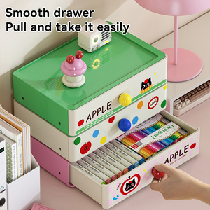 <span class=keywords><strong>2025</strong></span> thiết kế mới Máy tính để bàn tổ chức Stackable bàn ngăn kéo lưu trữ tủ container lưu trữ hộp & Thùng - Product Image 5