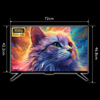 Fabricante verificado Pantalla completa sin marco 32 43 50 55 65 pulgadas Televisores FHD/4K LED Android Smart TV con soporte de pared