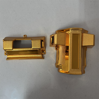 Modèle 7 #   Accessoires funéraires personnalisés en or, argent, cuivre, ABS, PP, coins de cercueil avec tubes en fer