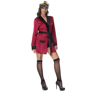 2025 Naval Captain Mistress Smoking Jacket Disfraz de adulto - Product Image 2