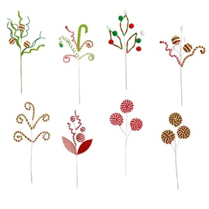 2026 Chất Lượng Thương Mại Nhân Tạo Hỗn Hợp Mềm Xoăn <span class=keywords><strong>Xmas</strong></span> <span class=keywords><strong>Tree</strong></span> Trang Trí Nội Thất Trang Trí Thân Cây Picks Sử Dụng Cho Nhà Giáng Sinh Đảng - Product Image 4