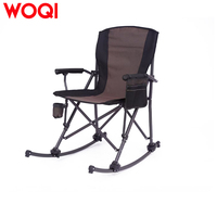 WOQI Siège berçant moderne et compact avec base en arc ergonomique pour un mouvement de glisse doux dans le parc et l'extérieur