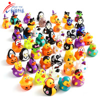 Canard en caoutchouc flottant à presser, design de tenue variée, collection adorable, jouet pour décoration de fête et cadeau