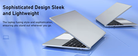 Nuevo Portátil Empresarial de 15.6 Pulgadas con Teclado en Inglés, Batería de Larga Duración, Intel N5095, 8 GB de RAM, SSD de 256 GB Expandible a 2 TB, Windows 11