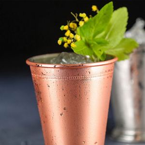 Vaso Térmico de Acero Inoxidable de 400 ml con Tapa, Estilo Europeo Moderno, para Mojito, Mint Julep, Mantiene la Temperatura de 6 a 12 Horas, Ideal para Regalo - Product Image 3