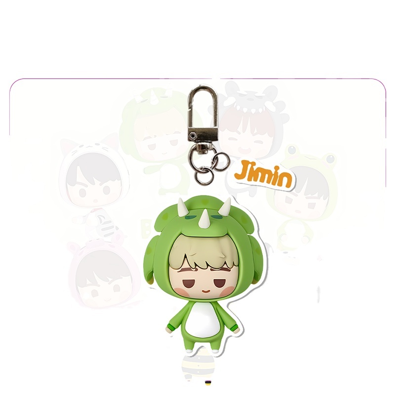 Kpop JIMIN JIN 2025 Festa Keychain 2pcs/Set Cartoon Cute Acrylic