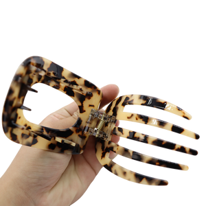 Заколка для волос из ацетата под черепаховый панцирь, 6,4 см, нескользящая, прочная, универсальная, стильная, минималистичная, для осени и зимы - Product Image 3