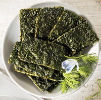 Snacks de Nori Océanique Newchance de Haute Qualité, Sains, 6 Saveurs, Sandwich au Sésame, Algues Grillées Croustillantes, Snacks de Fruits de Mer en Conserve pour