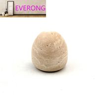 Support d'encens décoratif en marbre travertin naturel de style nordique personnalisé, base de rangement créative pour la maison