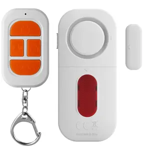 Alarm pintu Sensor magnetik Remote Control, sistem keamanan pencuri rumah nirkabel Alarm pintu dan jendela untuk keselamatan anak