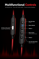 Écouteurs de jeu de qualité RGB, filaires, avec basses Hi-Fi, micro et contrôle du volume, écouteurs intra-auriculaires USB-C pour les joueurs FPS PUBG