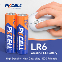 Ультращелочная батарея PKCELL AA LR6, 1,5 В, модель 23А для бытовой техники, игрушек и пультов Controls-12pcs, цилиндрическая