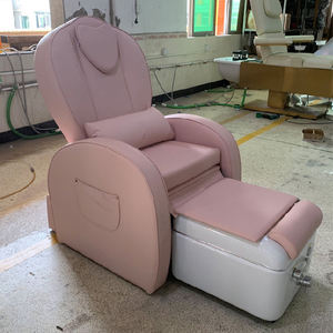 Silla moderna de lujo para salón de uñas y pedicura, silla eléctrica para masaje de pies rosas, silla de Spa, lavabo de cerámica, espalda reclinable, belleza, cuidado Personal - Product Image 2