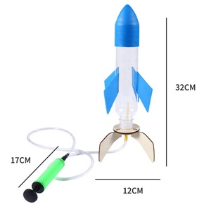 Kit complet de fusée à eau et à air en plastique, modèle éducatif pour la création de petites inventions, avec <span class=keywords><strong>manuel</strong></span>, pour compétition, pour enfants - Product Image 1