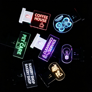 Imán Acrílico Personalizado con Logotipo para Refrigerador, Letrero Luminoso LED, Decoración Magnética para Refrigerador, Regalo Promocional, Obsequio Empresarial - Product Image 1