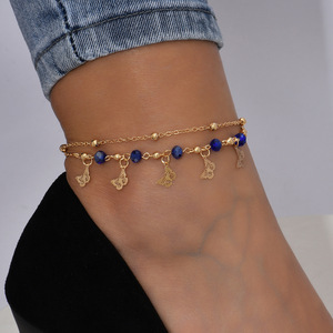 Chaîne de cheville cubaine pour femmes et jeunes filles, bijoux de pied style pieds nus, bracelets de cheville de plage, cadeaux - Product Image 4