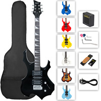IRIN 6-string 24-fret maple tubuh leher gitar listrik tas tali amplifier memilih aksesoris
