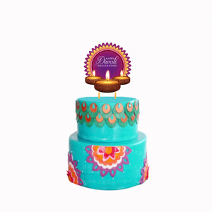 DAMAI Indian Diwali Festival Party <b>Decoration</b> Set Happy Diwali Banner Latex <b>Balloons</b> Cake Toppers Party Supplies - Product Image 3