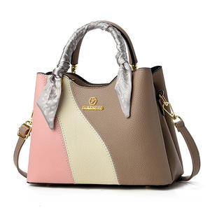 2025 vente chaude PU cuir femme sacs à main grande capacité dame <span class=keywords><strong>Mesager</strong></span> sacs avec écharpe mode femme sacs à bandoulière - Product Image 5