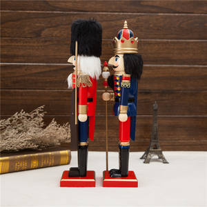 Fabricant en gros Casse-noisette Soldat Marionnette de Noël en bois Ornements d'artisanat décoratifs - Product Image 2