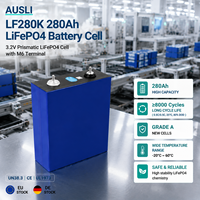 Cellule de batterie prismatique LiFePO4 AUSLI LF280K 3.2V 280Ah Grade A pour pack de batterie solaire DIY 12V/24V/48V/51.2V