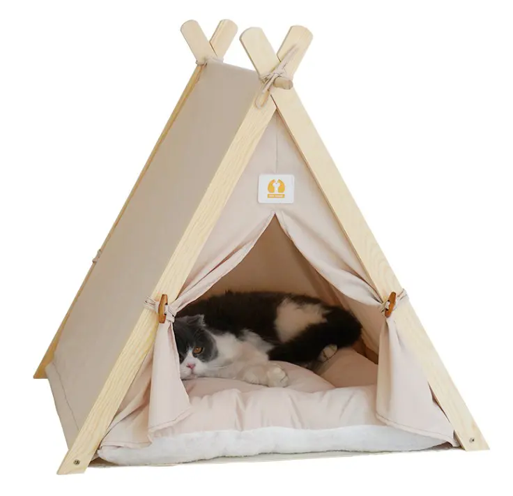 Nouvelle annonce facile à nettoyer confortable doux lavable coton Pet chat chien tente