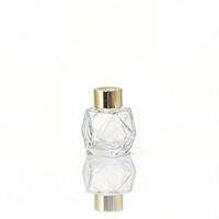 Diffuseur de parfum en verre imprimé sérigraphié, élégant et moderne, haut de gamme, avec couvercle poli, pour la fragrance d'intérieur