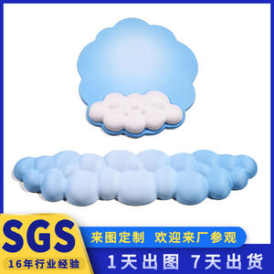 Nouveau repose-poignet en silicone pour souris, <span class=keywords><strong>support</strong></span> de <span class=keywords><strong>clavier</strong></span> tridimensionnel simple pour bureau, protection des mains pour <span class=keywords><strong>ordinateur</strong></span> de bureau, tapis de table - Product Image 2