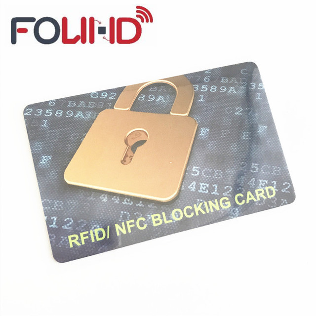 RFID Blocking NFC Double Sided Car Key Card 13.56MHz Waterproof/Weatherproof PVC ISO CR80 Access Control Badge